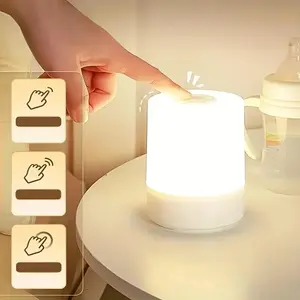 Touch Bedside Lamp, Adjustable Desk Light, Three Lighting Modes, Warm LED, USB Charging, Portable Touch Night Light, Nightlight For Bedroom