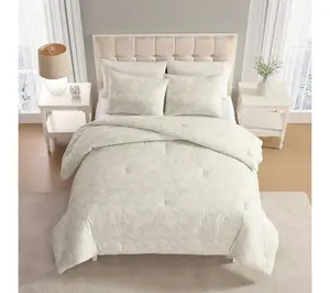 Laura Ashley Me redith Cotton F lannel Full/Que en Comforter Se