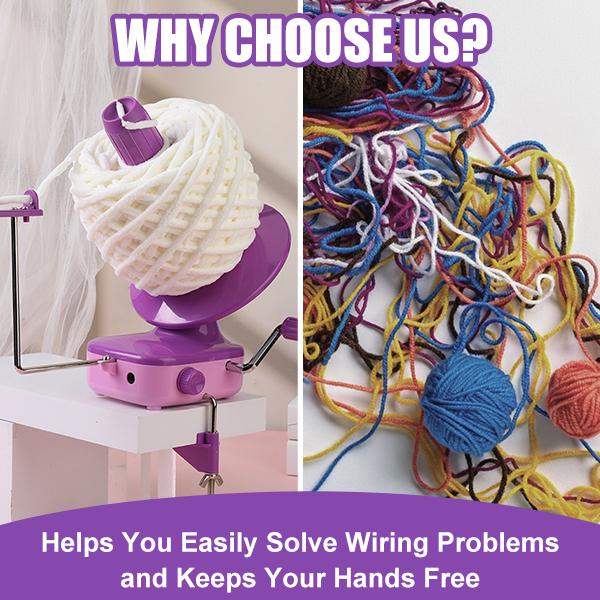 Electric Yarn Winder, high-capacity electric Yarn winder, featuring powerful tension control and  speed adjustment; this automatic Yarn winder makes an excellent gift for knitting lover.