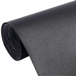 Waterproof Self-Adhesive Leather Repair Patch, Cuttable Vinyl Repair Tape for Couch, Car Seat, Sofa & Furniture, Black