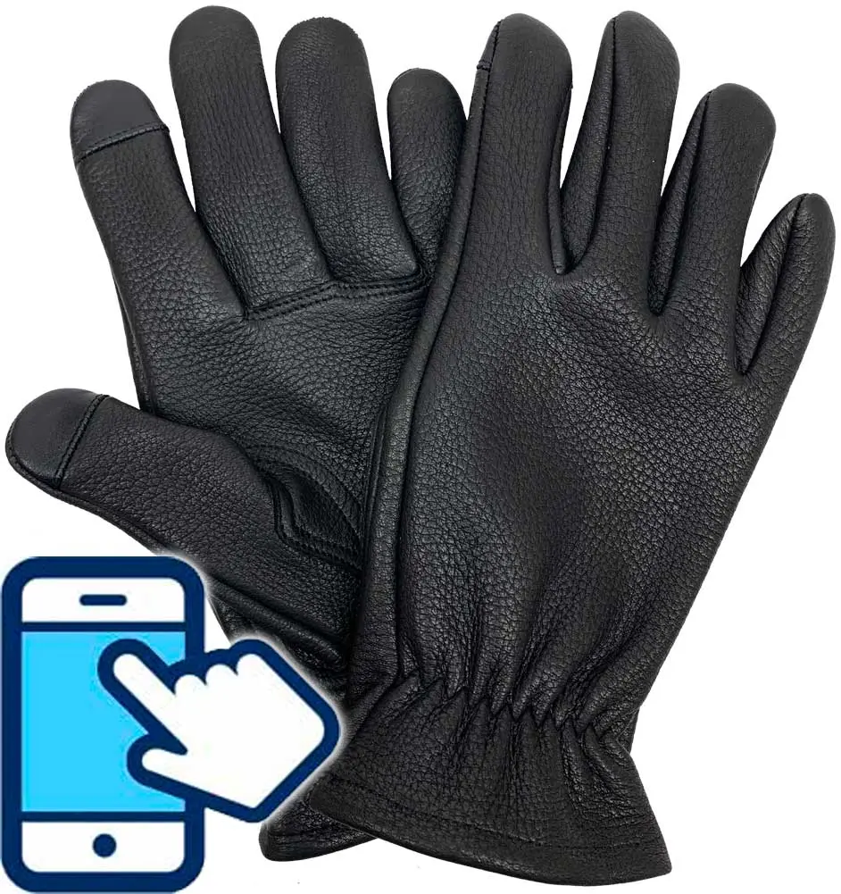 Legendary Mens Deerskin Classic Touchscreen Gloves
