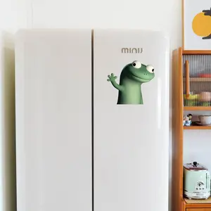Lizard Meme Fridge Decor Magnet, Funny Reptile Magnetic Sticker for Cabinet Locker Office, Strong Hold Everyday Use, Gift for Friends Humor Lovers