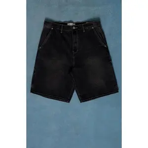 Pacsun Men's Parker Baggy Denim Carpenter Shorts Black