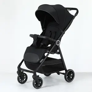 Foldable Baby Stroller, Lightweight Toddler Stroller, Only 11.68 lbs, with Extra-Wide Sun Canopy & Large Storage Basket, Suitable for Babies 0-3 Years Old