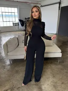 Ramona Jumpsuit - Soft Fabric Casual True to Size Good Stretch Women's Pink Long Sleeve Top & Pants Set
