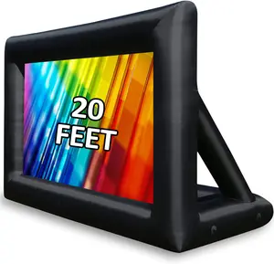 Oxford 20FT Inflatable Projector Screen with 350W Air Blower - Durable Blow Up Screen for Front/Rear Projection, Suitable for Outdoor Use