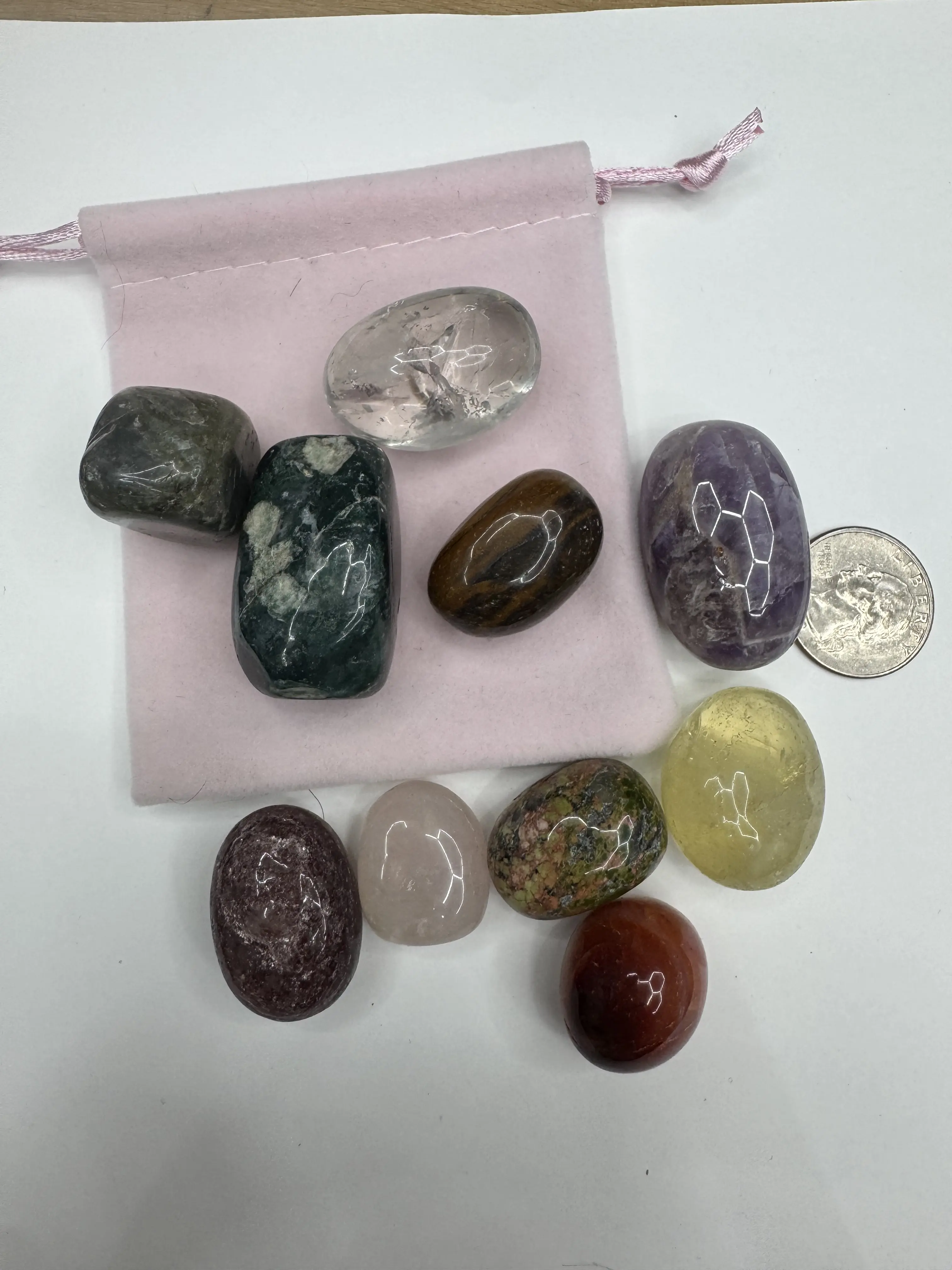 Queen’s Growth & Wellness Tumble Collection – 10 Crystal Set