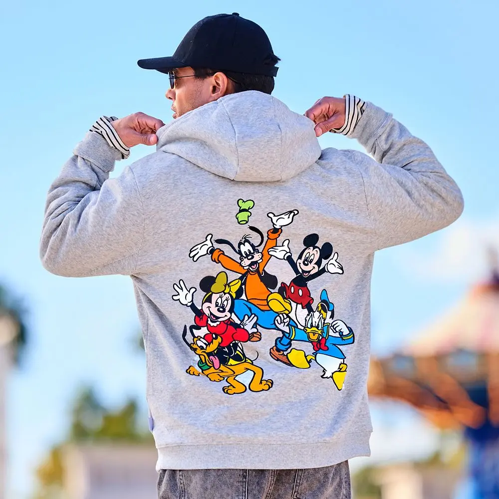 Disney Store Mickey Mouse and Friends Zip Hoodie for Adults