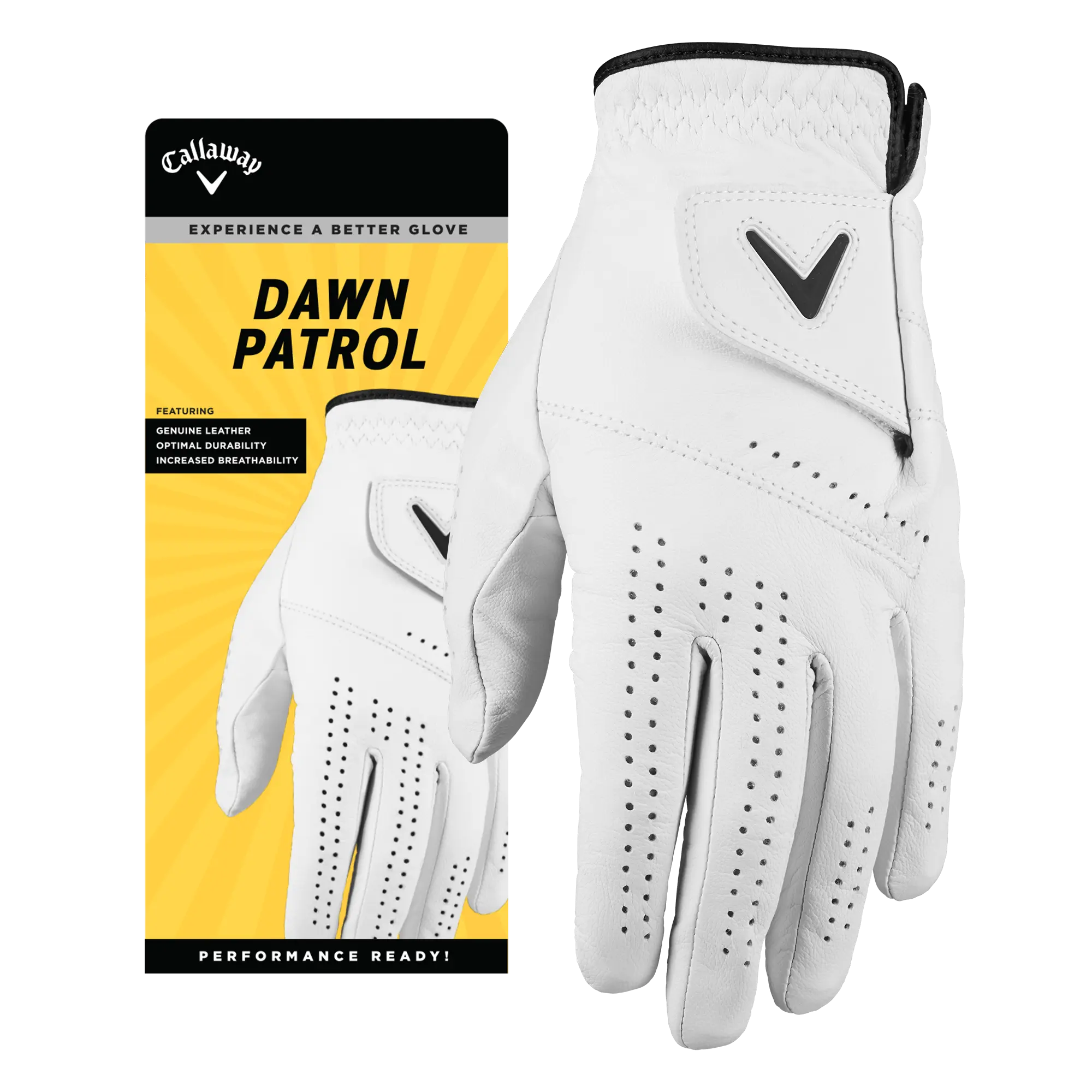 Callaway Golf Women's Dawn Patrol Golf Glove in White | Size: Large