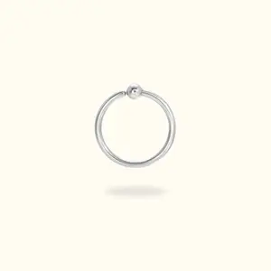 Titanium Fixed Bead Ring