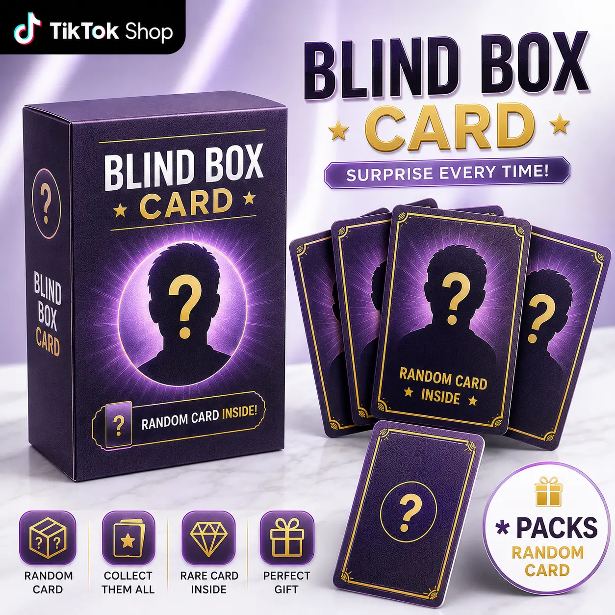 Mystery Blind Box Cards – Surprise Random Character Cards, Rumi, Mira, Zoey & Jinu, Rare Card Mystery Pack, Collectible Gift