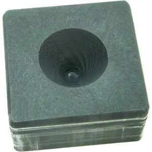 3oz High Density Graphite Mini Conical Mold Assy Gold Silver Black Sand Cone