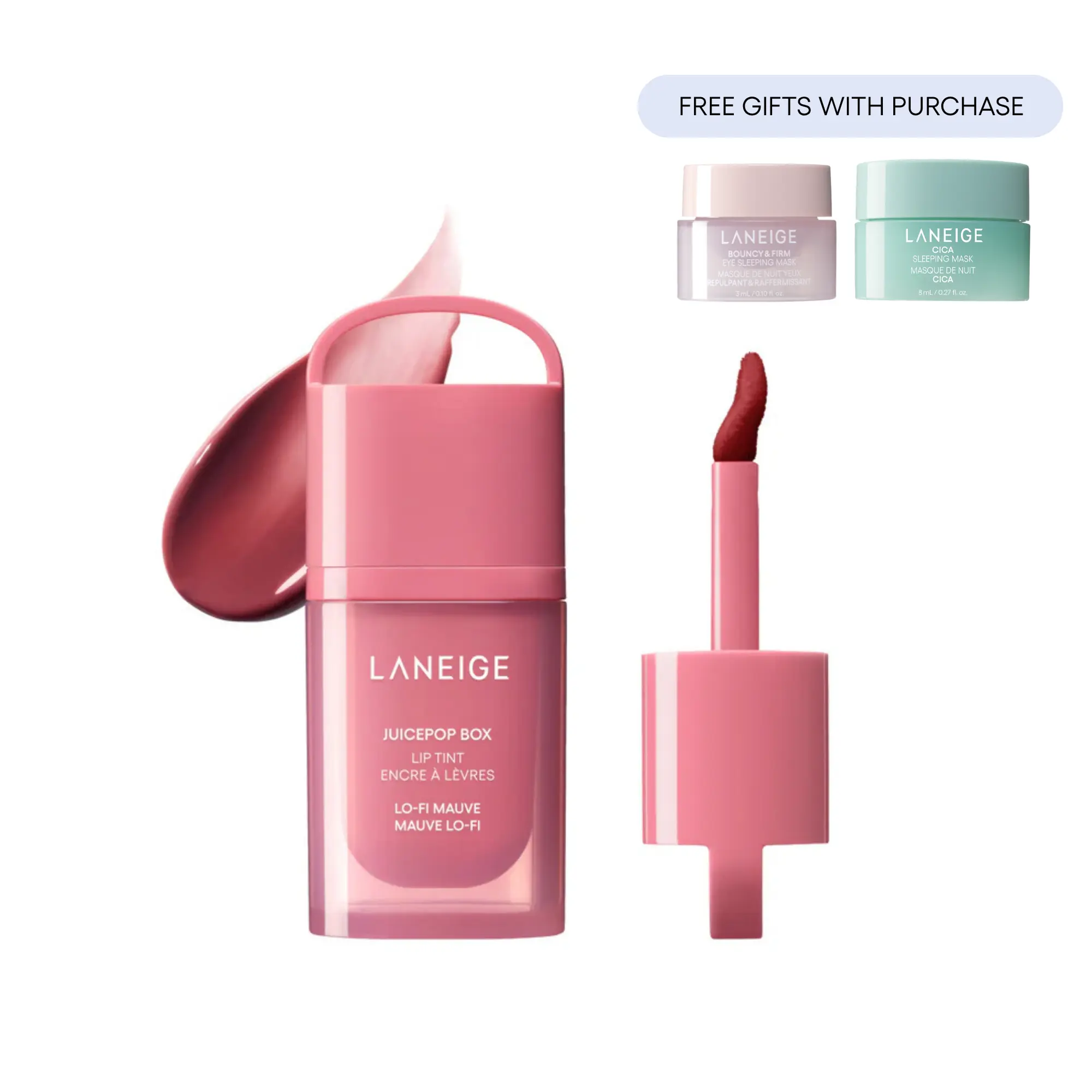 Laneige JuicePop Box Lip Tint, Hydrating Lightweight, Buildable Color Laneige JuicePop Box Lip Tint, Hydrating Lightweight, Buildable Color
