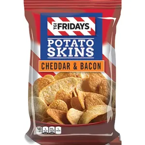 TGI Friday's 4 oz Cheddar & Bacon Potato Skins Chips (3 Bags)