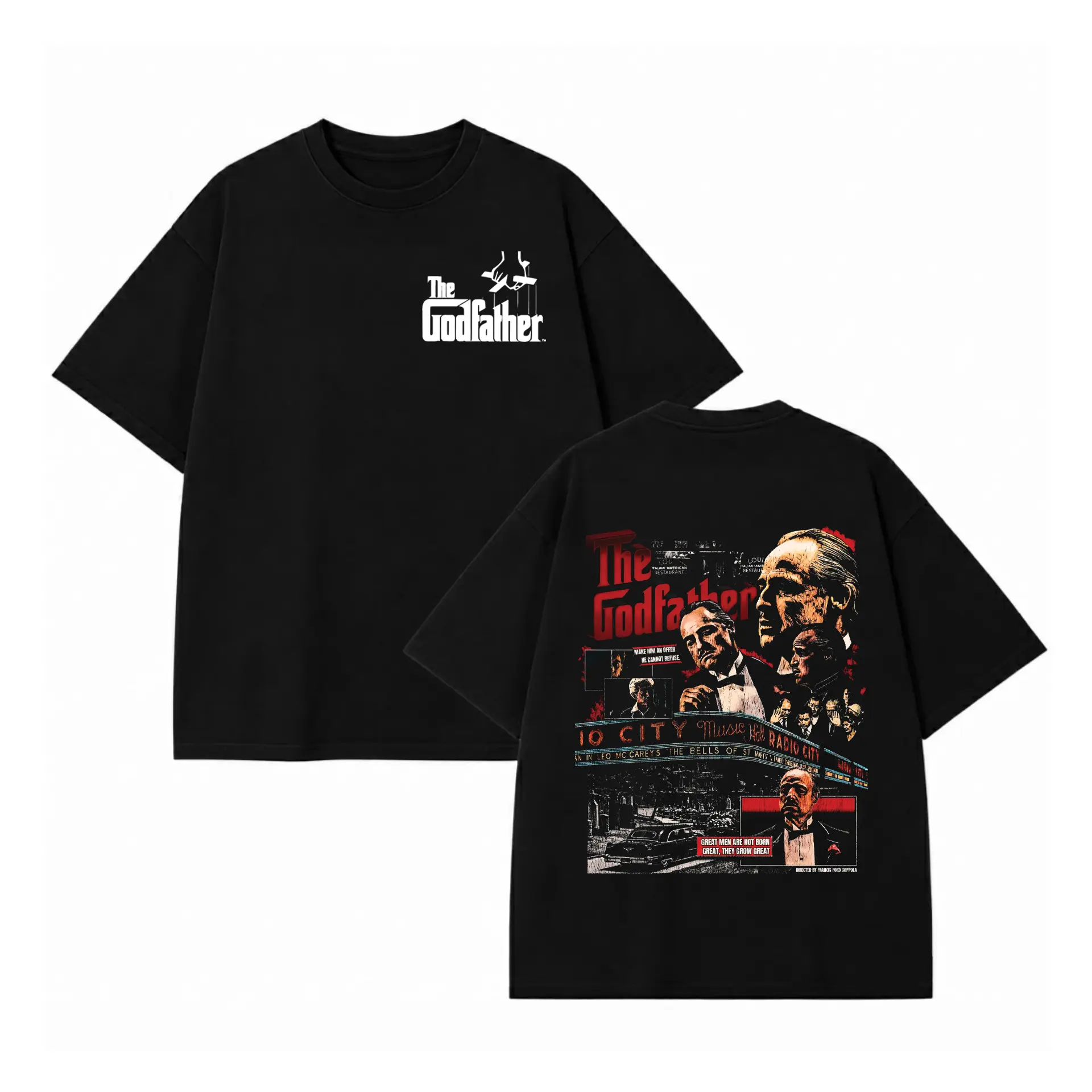 The Godfather Don Vito Corleone Classic Movie Graphic Tee | T-Shirt