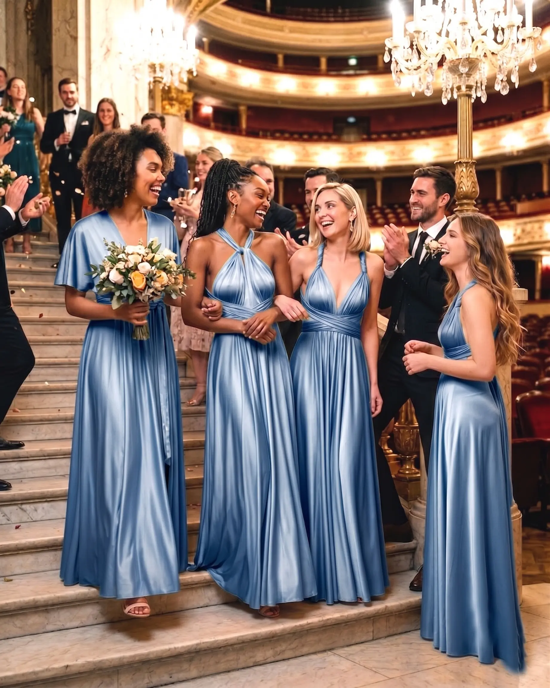 Women's Multiway Convertible Maxi Dress – Infinity Long Sleeveless Bridesmaid Dress for Wedding Guest, Formal Evening Gown, Casual Party Dress, Maternity Friendly, Flattering Fit for All Body Types