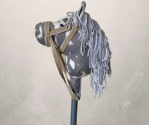 Kids Faux Fur Stick Horse 36” for Arts & Crafts and Educational Play