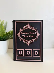 Books Read This Year Tracker |  Book Lover Gift | Reader Desk Decor
