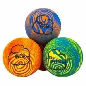 Sky Bounce® Balls Rainbow Color Rubber Handball for Recreational Handball (Hand
