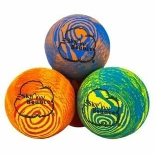Sky Bounce® Balls Rainbow Color Rubber Handball for Recreational Handball (Hand