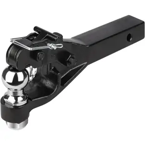 10-Ton Pintle Hook Trailer Hitches Receiver Hook Combination 2-5/16" Hitch Ball, 20000 lbs, 15-1/2" Length