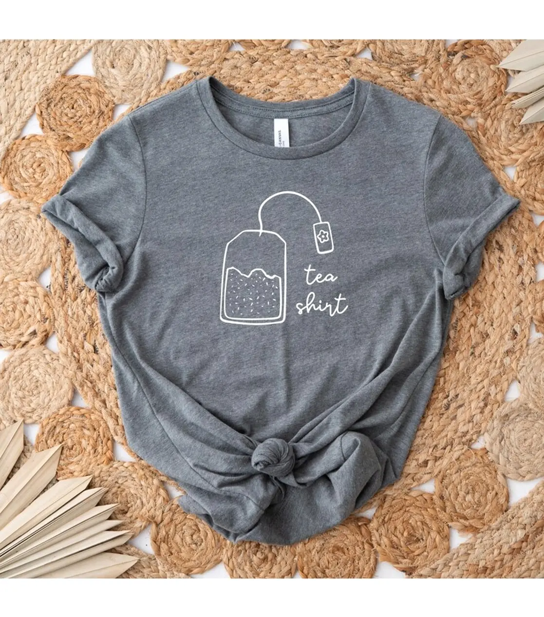 Tea Bag Graphic T-Shirt, Unisex Tea Lover Gift. Casual Breathable