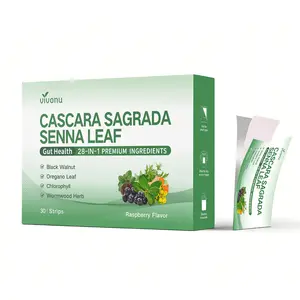 VivoNu Senna Leaf Dissolve Strips for Gut Health & Digestive Balance - Bloating Relief & Regularity Support with Black Walnut, Oregano Leaf & Chlorophyll - 30 Strips