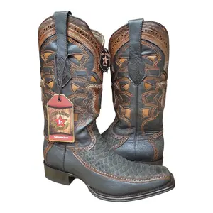 Los Altos Boots Men's European Cowboy Boot Brown