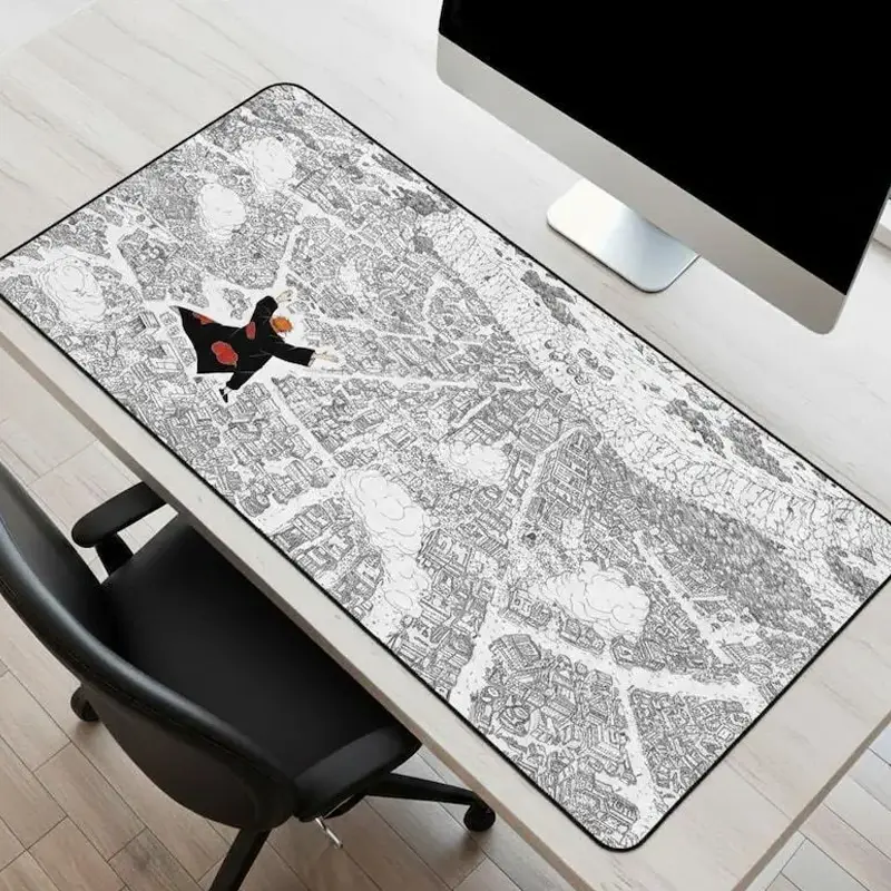 The Pain's Assault Black & White Mouse Pad, Naruto Anime Desk Mat, Desk Decor, Gift for Students, Anime Desk Decor, Akatsuki Office Mat – FASTSHIPPING
