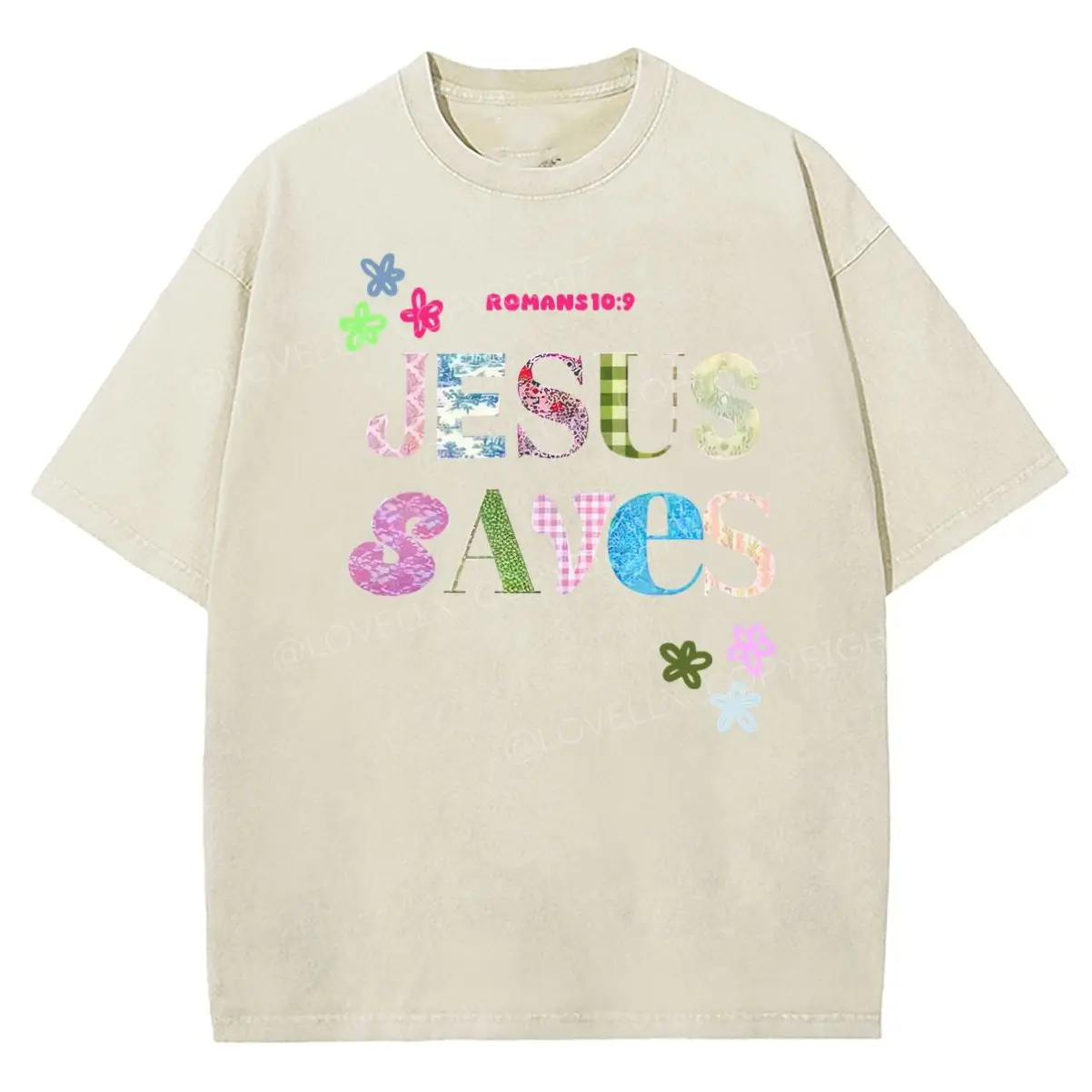 Jesus Saves Unixes Washed T-Shirt, Christian Jesus t shirts