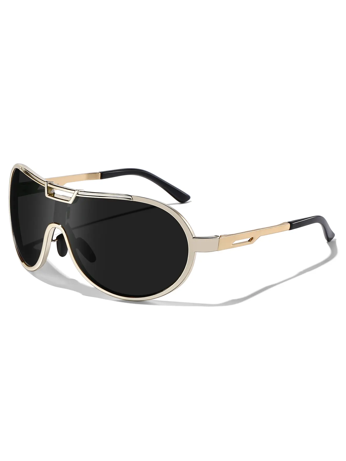 Fashion Sunglasses with Metal Frame, Coated Lenses, Unisex Design for Outdoor Sports, Cycling, Driving, Hiking, Golfing, Travel, Trendy Sporty Sunglasses, Sports Eyewear, Sportive Sunglasses, Sports Biking Sunglasses