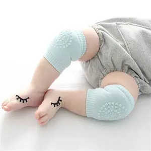 Baby Knee Pads Soft Breathable Knee Protectors Anti-Slip Stretchy Toddler Walker Kneepads for Crawling Cozy Cotton