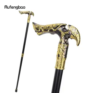 Golden Black Luxury Type Walking Cane Fashion Decorative Walking Stick Gentleman Elegant Cosplay Cane Knob Crosier 93cm