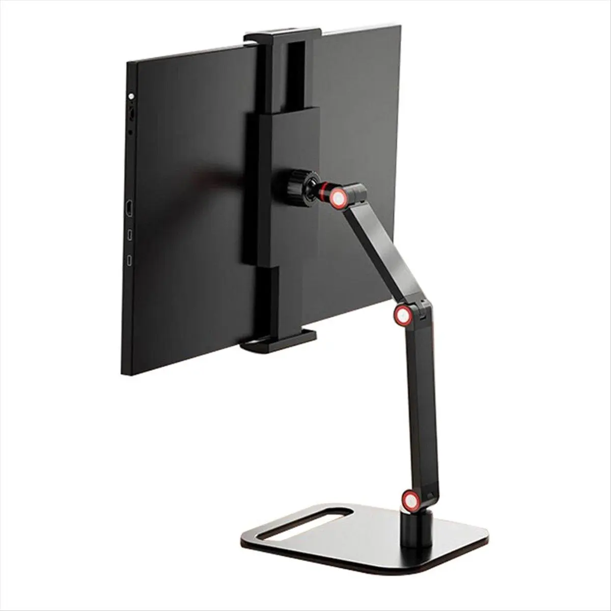 Portable Monitor Stand, Universal Metal Desk Holder,16 Inch Universal,Desktop Flat Bracket for Live Broadcast