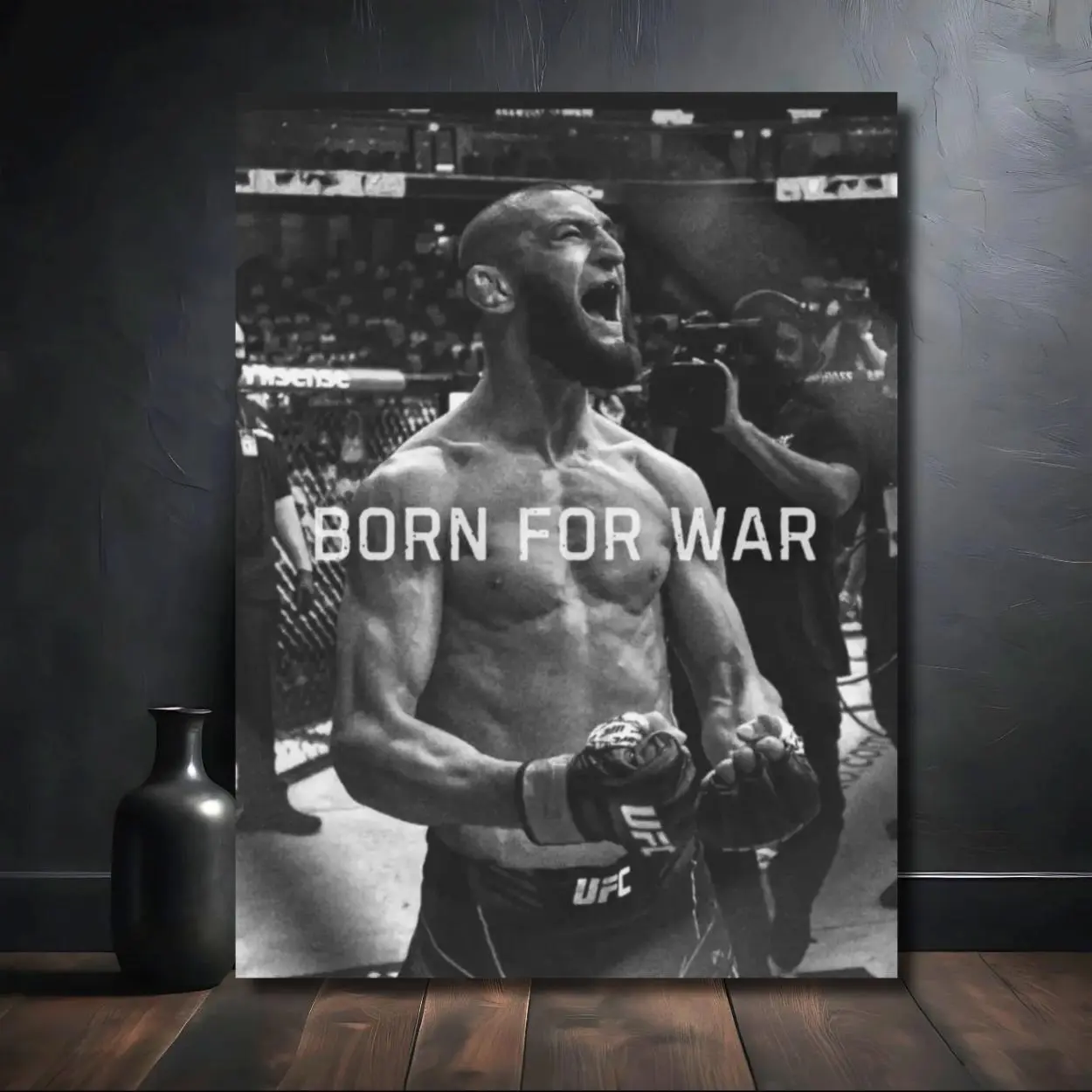 Khamzat Chimaev Poster Unframed  | Luxury MMA Wall Art | Exclusive Chimaev Poster Unframed   | Iconic Fighter Decor | Premium Sports Artwork
