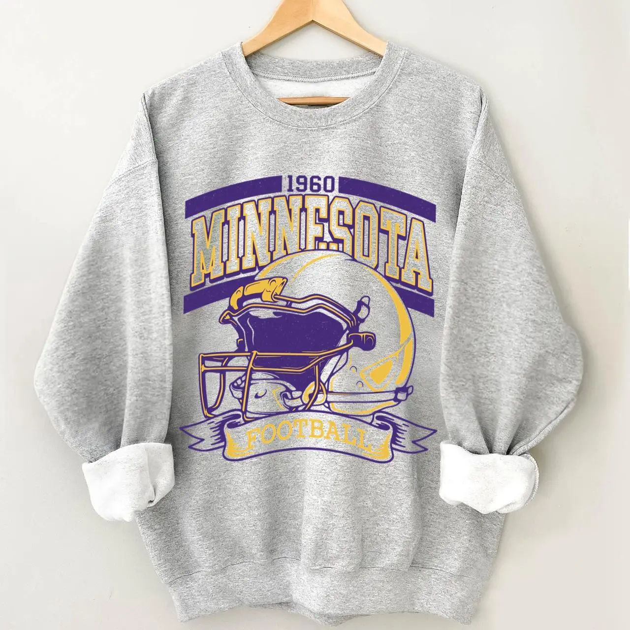 Vintage Minnesota Football Sweatshirt, Game Day Sweatshirt, Sunday Game Day Sweatshirt, Unisex Gifts For Football Fan