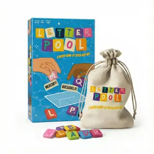 Letterpool: 2-6 Players Board Games for Adults, Family, Teens — Fun Word Games for Teens and Adults Group, Fast Thinking Adult Party Games for Two to Six Person, Funny Card Games for Family Game Night (Packaging May Vary)