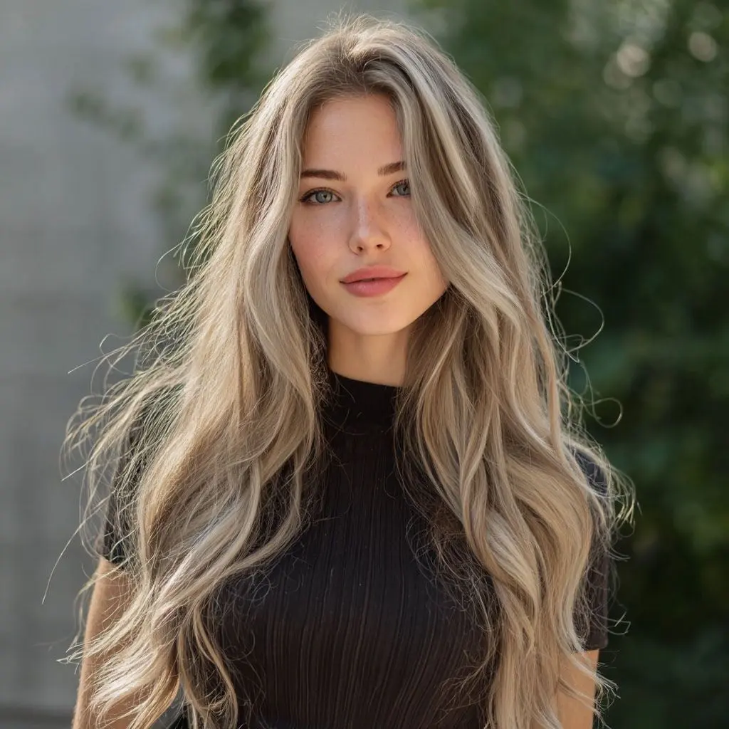 Crimped Synthetic Material Wigs with Blonde Highlights, Full Machine-Made Long Hair for Added Volume and Everyday Wear, Crimped Wave, Volume Boost, Highlighted, Maintenance, Full Length, Crimped Waves