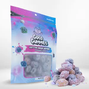 Goso Gummies Cotton Candy Viral Gusher Bombs - 6oz Bag - Sweet Snack
