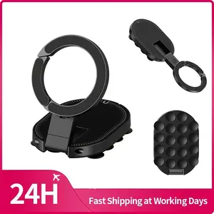 Luxady Ns09 Maglock Suction Cup Phone Mount, Smartphone Holder, Desktop Stand for iPhone 17 16 15 14, Suction Bottom for Wall Glass, Abs Material