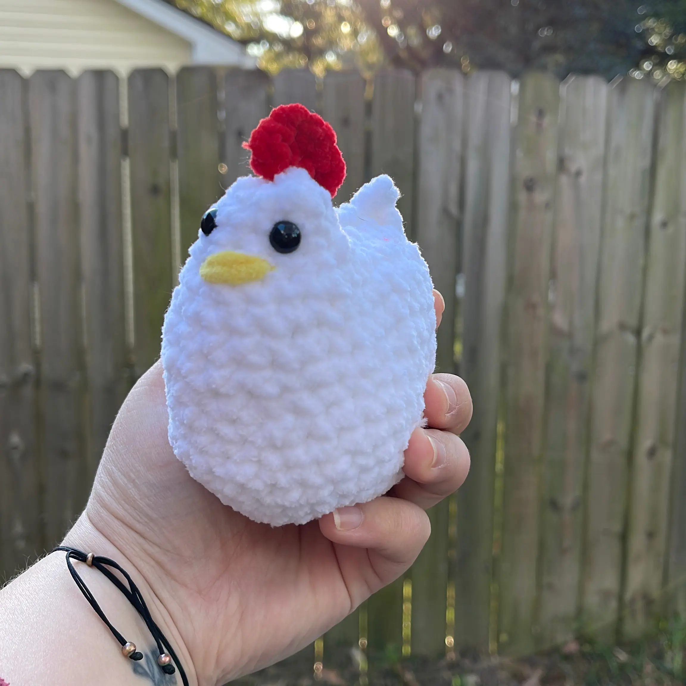 Crochet Chicken Plushie custom gift cute handmade amigurumi toys