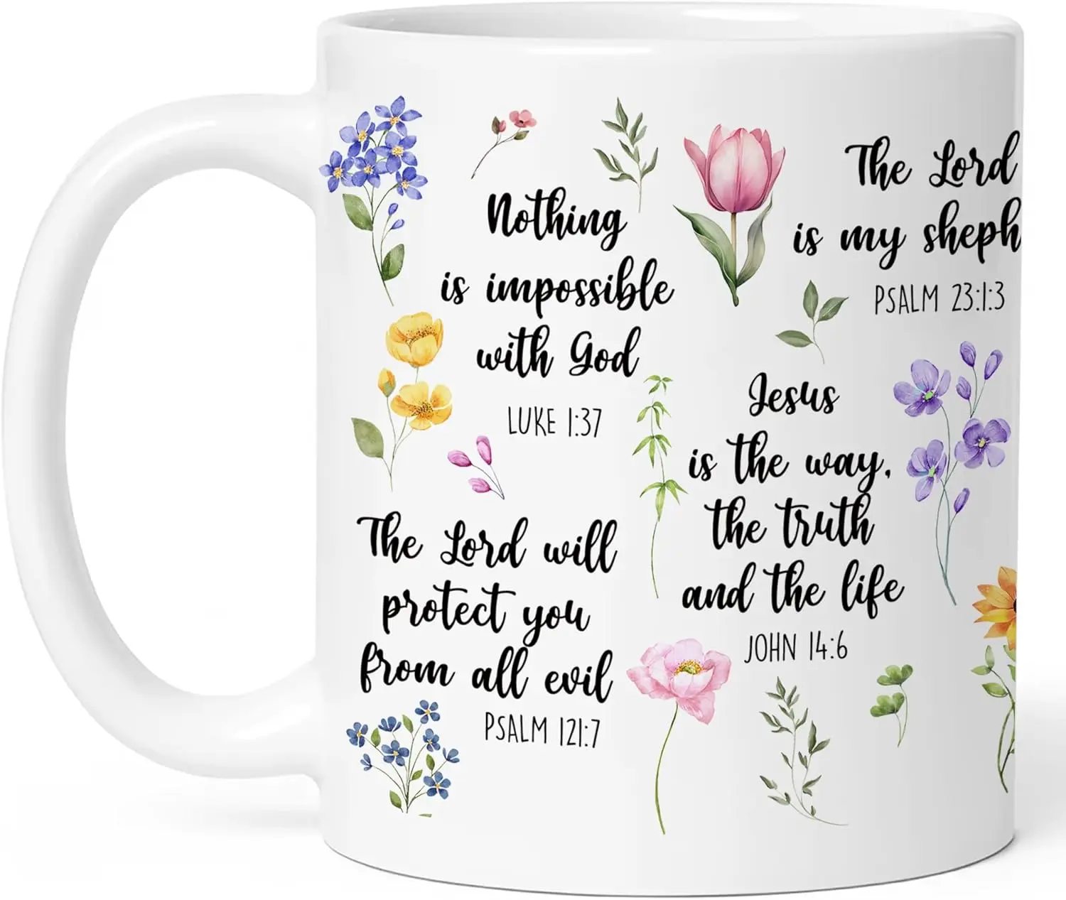 Christian Gifts for Women, Christian Coffee Mugs for Women with Bible Verse, Religious Coffee Mugs, Biblical Inspirational Mug for Friends in Faith, Mom, Grandma, Sister