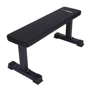 HolaHatha Steel Frame Foam Padded Flat Freeweight Bench for Weight Training Adjustable Foldable HolaHatha Steel Frame Foam Padded Flat Freeweight Bench for Weight Training Adjustable Foldable