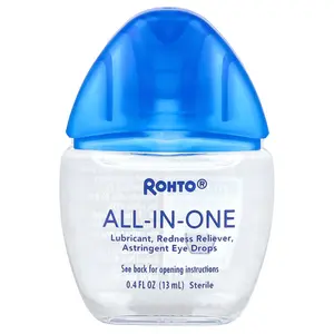 Rohto Cooling Eye Drops, All-In-One, 0.4 fl oz (13 ml) | HSA/FSA Eligible