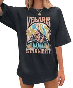 Acotar Velaris Shirts Women Oversized City of Starlight Shirt Book Fan Gift Casual Short Sleeve Tee