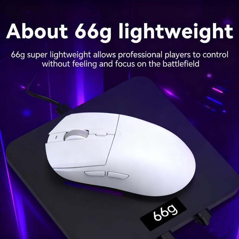 [New Year Sale]AJAZZ AJ139 V2 MC Tri-Mode Connected Mouse, PAW3311 Sensor, 1000hz Return Rate, 500mAh Battery Lasting Life