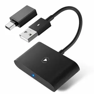 Wireless Car Adapter USB Dongle for iOS Auto Navigation Music Voice Control Plug & Play