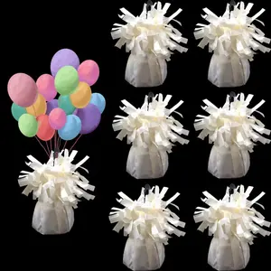 balloon weights are perfect for parties, birthdays, weddings. Each pack includes 6PCS durable weights that easily decorate balloons and elevate any celebration.(White100g)