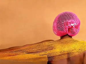 African Net Sponge Authentic, Shower Loofah Exfoliating Bath Sponge, Body Scrubber for Women and Men Daily Use Body Care, Travel Portable Bath Accessories Spa Gifts Valentine's Day Gifts