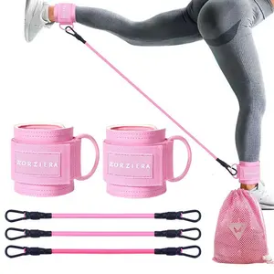 Target your glutes, lock your form. This ankle cuff connects to cable machines & bands for isolated leg & booty workouts.